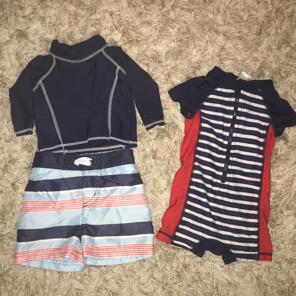 3 Piece LOT Boys Swimwear